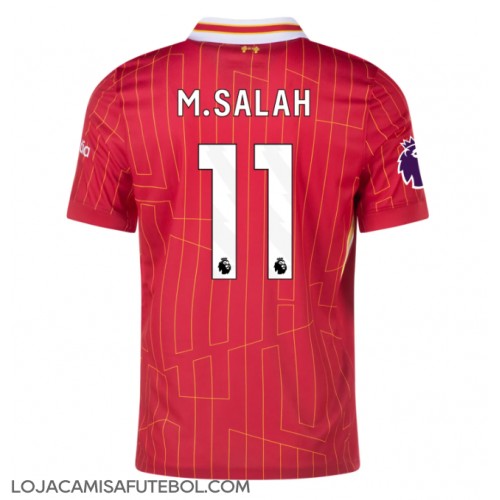 Camisa de Futebol Liverpool Mohamed Salah #11 Equipamento Principal 2024-25 Manga Curta